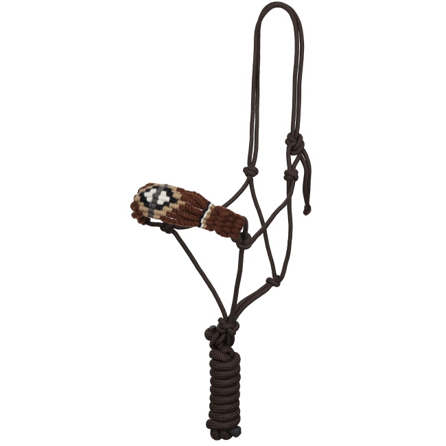 Showman Canyon Blend Mohair Cowboy Knot Halter with Lead