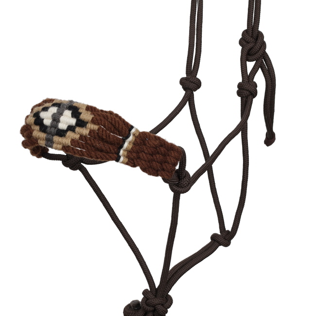 Showman Canyon Blend Mohair Cowboy Knot Halter with Lead #2