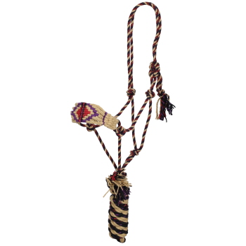 Showman Sunset Glow Mohair Cowboy Knot Halter with Lead