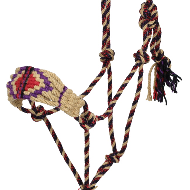 Showman Sunset Glow Mohair Cowboy Knot Halter with Lead #2