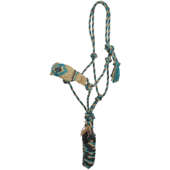 Showman Frosted Mesa Mohair Cowboy Knot Halter with Lead