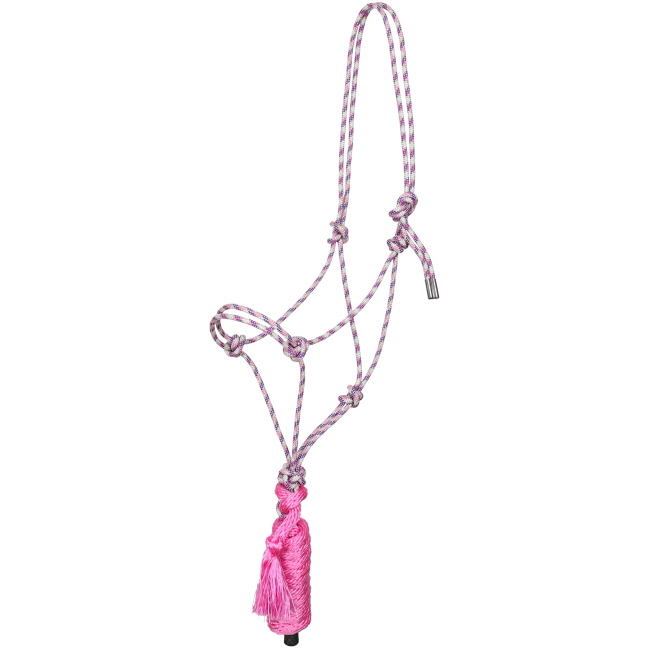 Showman Premium Diamond Cowboy Knot Halter with Lead #5