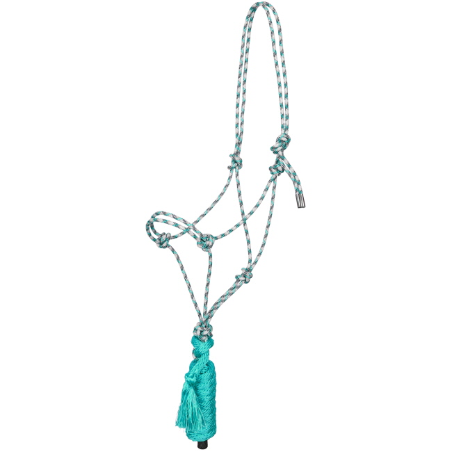 Showman Premium Diamond Cowboy Knot Halter with Lead #6