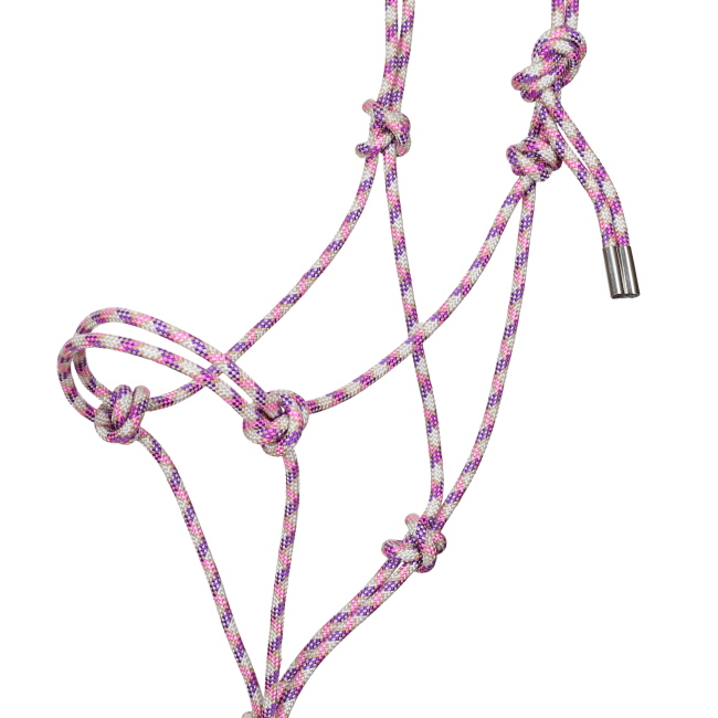 Showman Premium Diamond Cowboy Knot Halter with Lead #8