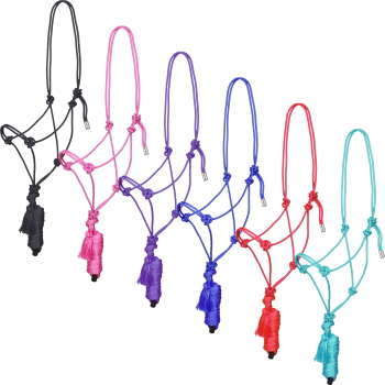 Showman Premium Cowboy Knot Halter with Lead