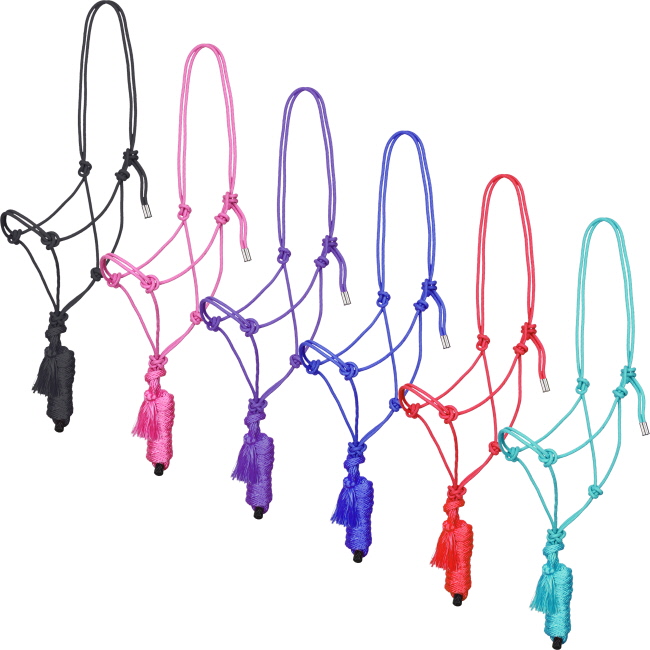 Showman Premium Cowboy Knot Halter with Lead