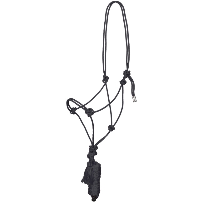 Showman Premium Cowboy Knot Halter with Lead #2