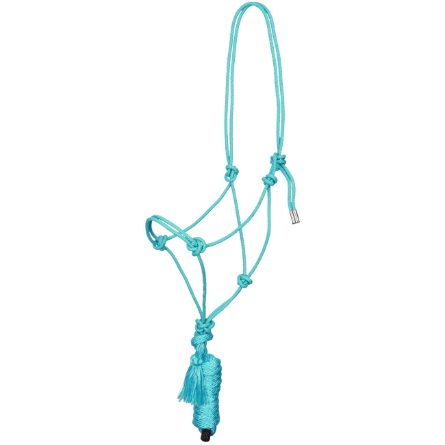 Showman Premium Cowboy Knot Halter with Lead #7