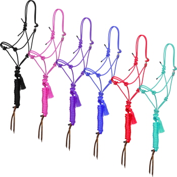 Showman Premium Quick-Tie Cowboy Knot Halter with Lead