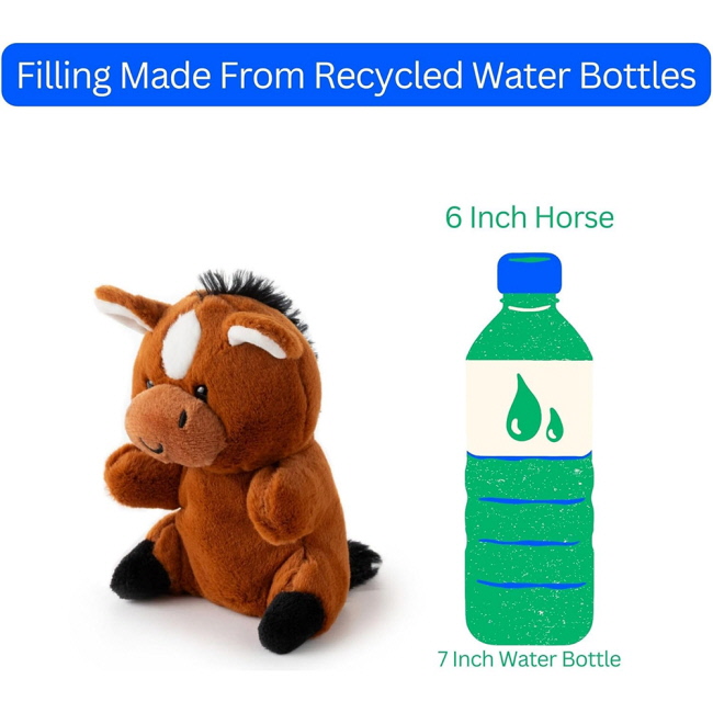 Nuggetz by Zoologee - 5" Bay Horse Plush #6