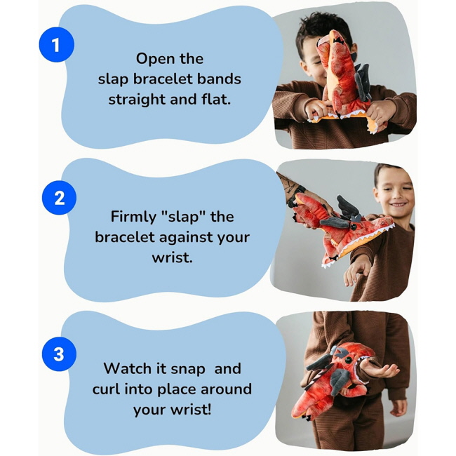 Slapstix by Zoologee - 9" Bay Horse Plushie Slap Bracelet #3