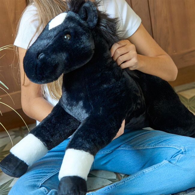 Wild Onez Jumbo by Zoologee - 24" Black Floppy Horse #2
