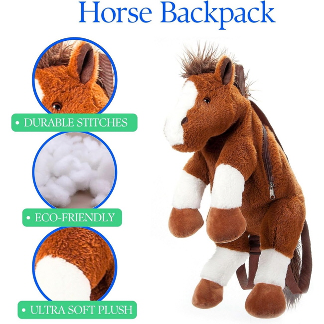 Plushie Backpack by Zoologee - 20" Horse #2