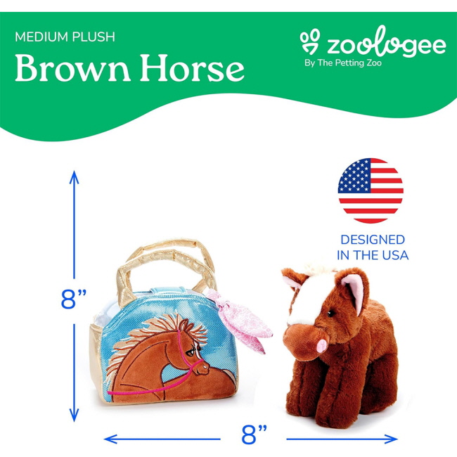 Plushie & Purse Set by Zoologee - Chestnut Horse #4
