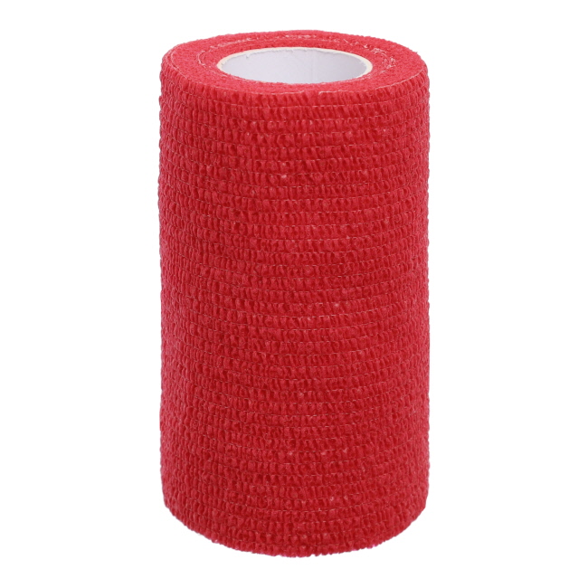 4" x 5 Yard Cohesive Bandage - Red