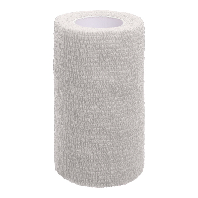 4" x 5 Yard Cohesive Bandage - White