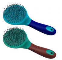 Showman Soft touch mane and tail brush with grip dots
