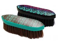 Stiff bristle Navajo print brush