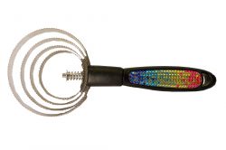 Showman Multi colored crystal rhinestone curry comb