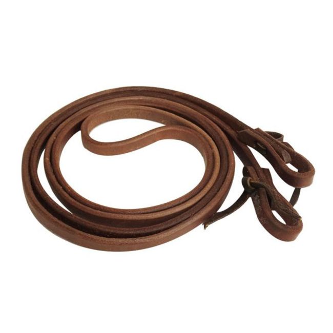 Showman 1&#47;2" X 8' Oiled Harness Leather Roping Reins