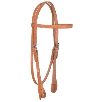 Showman Argentina Cowhide Harness Leather Browband Headstall