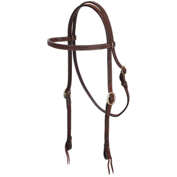 Showman Oiled Harness Leather Headstall