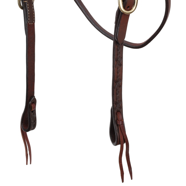 Showman Oiled Harness Leather Headstall #2