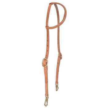 Showman Argentina Cowhide Harness Leather One Ear Headstall