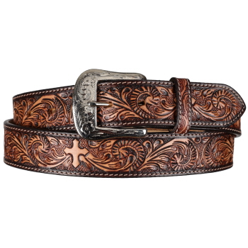Showman Western Grace Argentina Cow Leather Belt