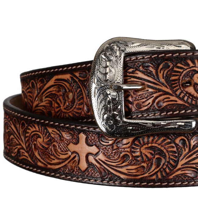 Showman Western Grace Argentina Cow Leather Belt #2
