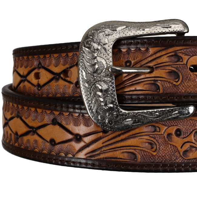 Showman Diamondleaf Argentina Cow Leather Belt #2