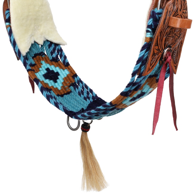 Showman Mustang Mesa Mohair Wool String Girth with Fleece Padding #2