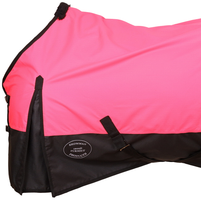 Showman 78" 1200D Waterproof & Breathable Turnout Sheet - Pink #2