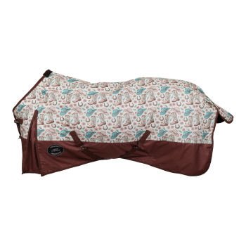 Showman Western Whimsy 1200D Waterproof and Breathable Turnout Blanket - Medium Pony/Yearling (48" - 54")
