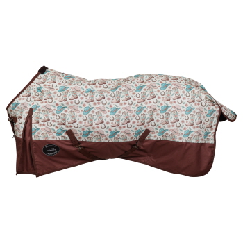Showman Western Whimsy 1200D Waterproof and Breathable Turnout Blanket - Large Pony/Small Horse (56" - 62")