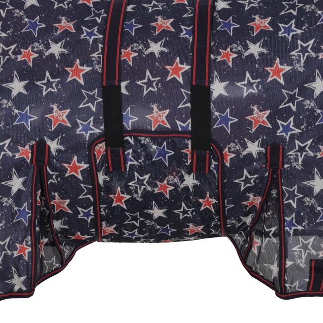 Showman Star-Spangled Mesh Fly Sheet with Neck Cover #3