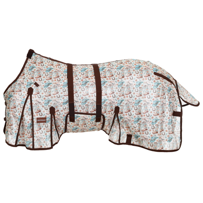 Showman Western Whimsy Mesh Fly Sheet with Detachable Neck Cover #2