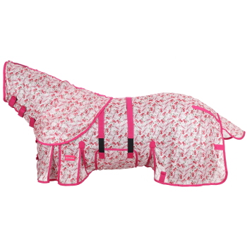 Showman Cherry Coquette Mesh Fly Sheet with Detachable Neck Cover