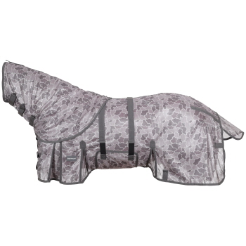 Showman Retro Camo Mesh Fly Sheet with Detachable Neck Cover