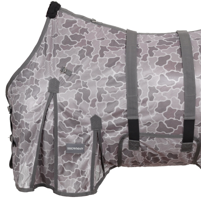 Showman Retro Camo Mesh Fly Sheet with Detachable Neck Cover #3