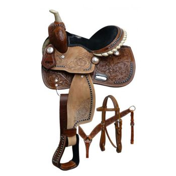 Double T Legacy Rose Pony Saddle Set - 10 Inch