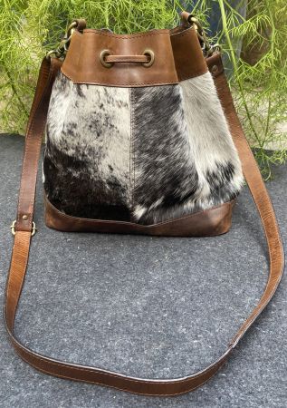 Klassy Cowgirl Hair on Cowhide Bucket Bag #2