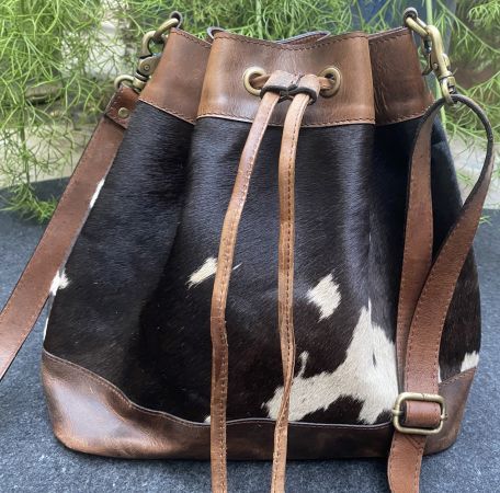 Klassy Cowgirl Hair on Cowhide Bucket Bag #3