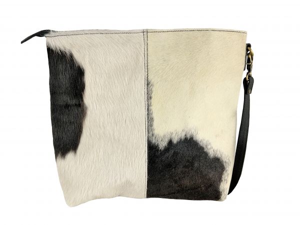 Klassy Cowgirl Black &amp; White Hair on Cowhide Shoulder Bag