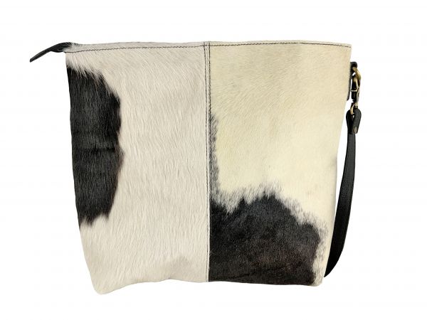 Klassy Cowgirl Black &amp; White Hair on Cowhide Shoulder Bag