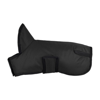 Showman Trail Tough 600D Black Dog Coat with Hood - Medium