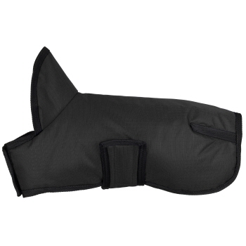 Showman Trail Tough 600D Black Dog Coat with Hood - XX-Large