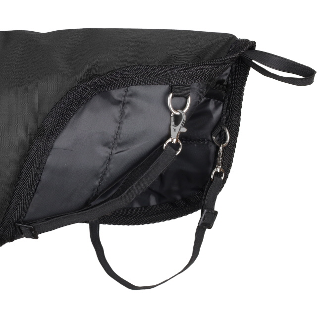 Showman Trail Tough 600D Black Dog Coat with Hood - XX-Large #3