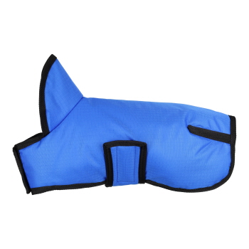 Showman Trail Tough 600D Blue Dog Coat with Hood - Large
