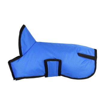 Showman Trail Tough 600D Blue Dog Coat with Hood - Medium